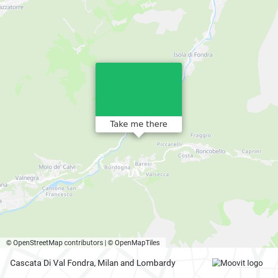 Cascata Di Val Fondra map