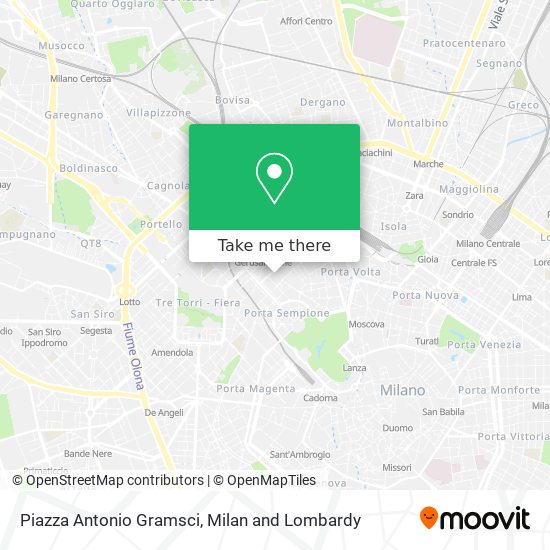 Piazza Antonio Gramsci map