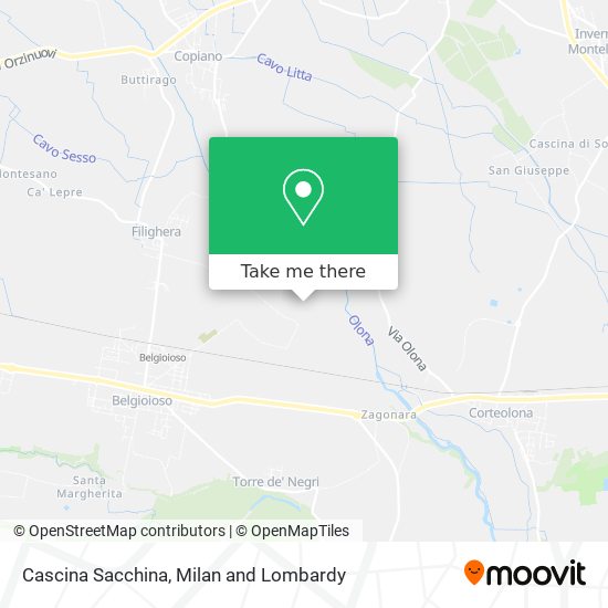 Cascina Sacchina map