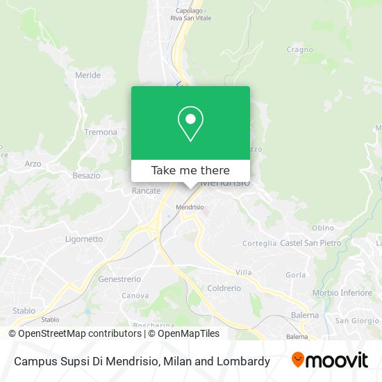 Campus Supsi Di Mendrisio map