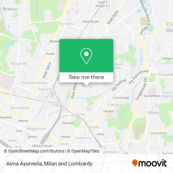 Aima Ayurveda map