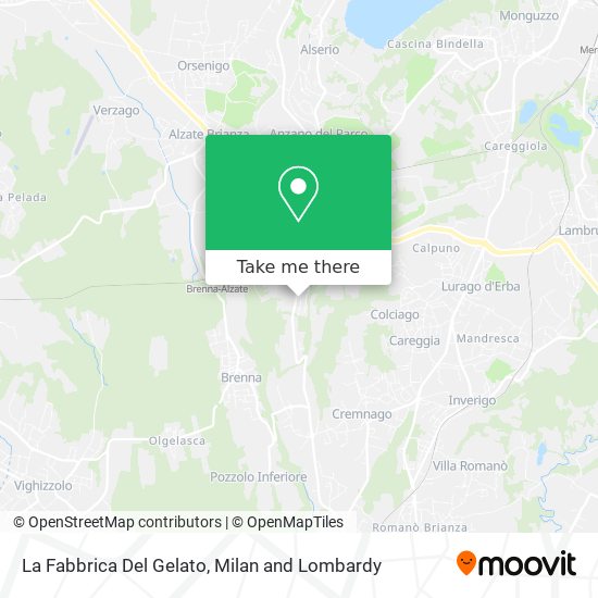 La Fabbrica Del Gelato map