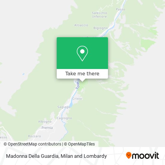 Madonna Della Guardia map