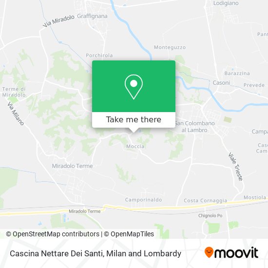 Cascina Nettare Dei Santi map