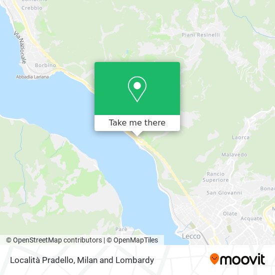 Località Pradello map