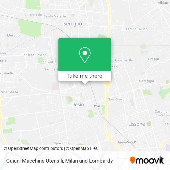 Gaiani Macchine Utensili map