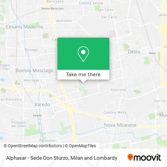 Alphasar - Sede Don Sturzo map