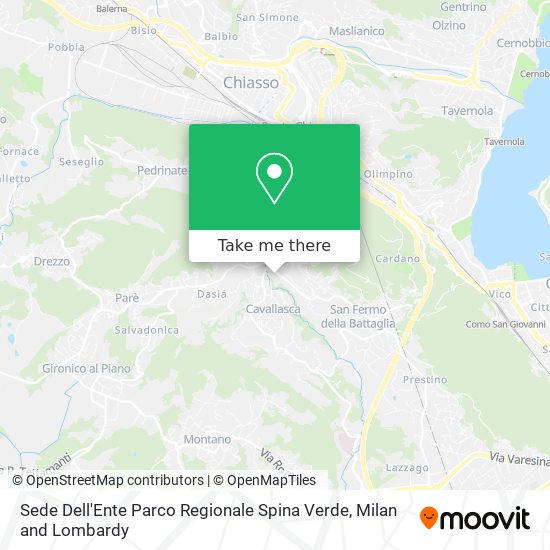 Sede Dell'Ente Parco Regionale Spina Verde map