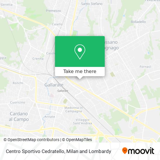 Centro Sportivo Cedratello map
