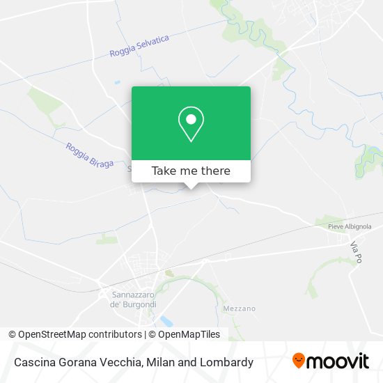 Cascina Gorana Vecchia map