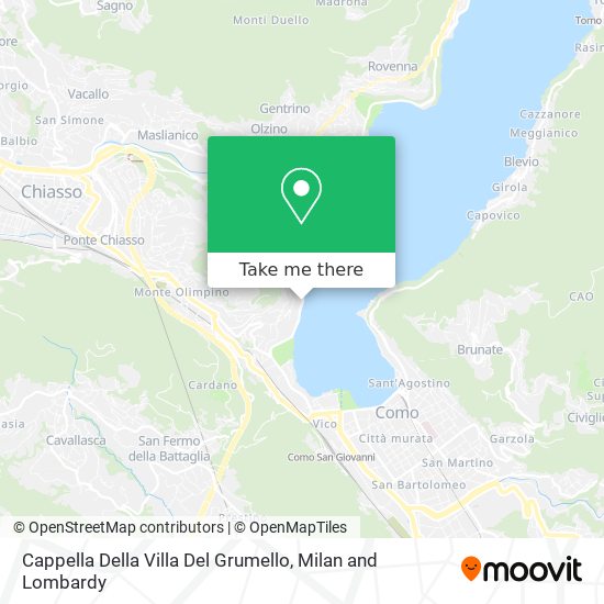 Cappella Della Villa Del Grumello map