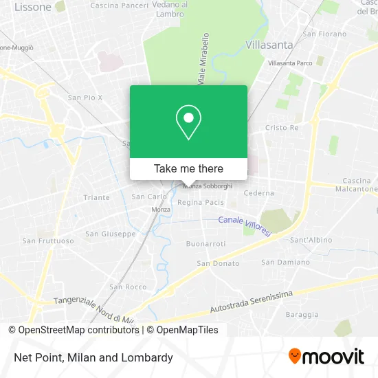 Net Point map