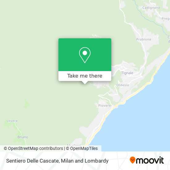 Sentiero Delle Cascate map