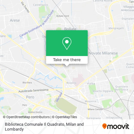 Biblioteca Comunale Il Quadrato map