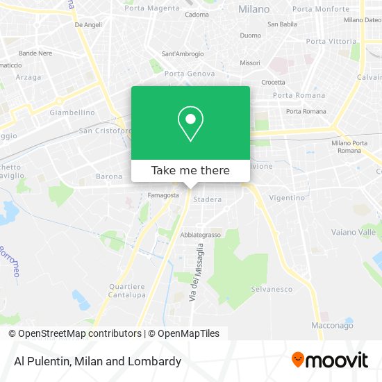 Al Pulentin map