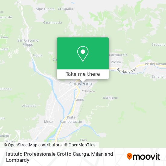 Istituto Professionale Crotto Caurga map