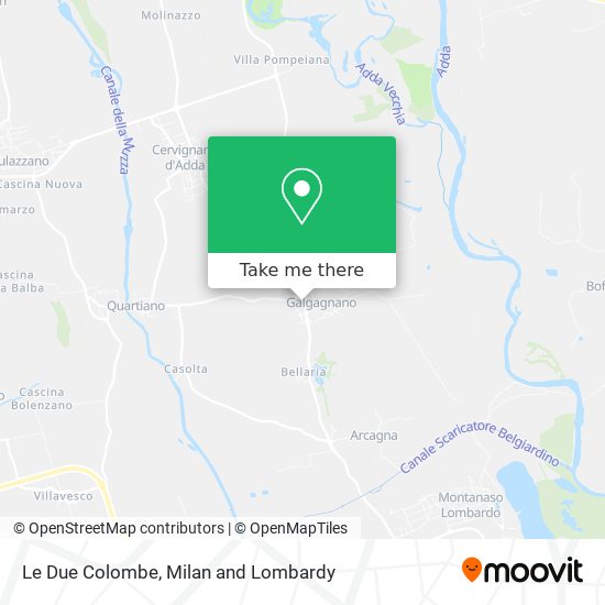 Le Due Colombe map