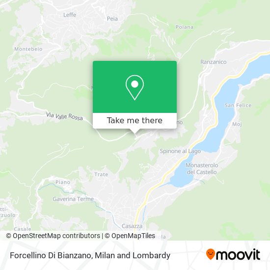 Forcellino Di Bianzano map