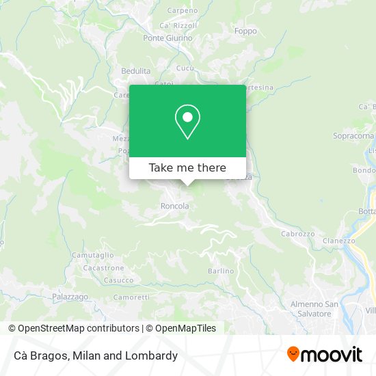 Cà Bragos map
