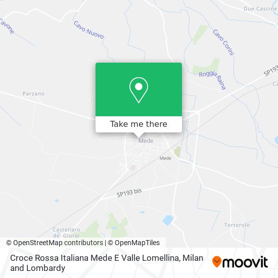 Croce Rossa Italiana Mede E Valle Lomellina map
