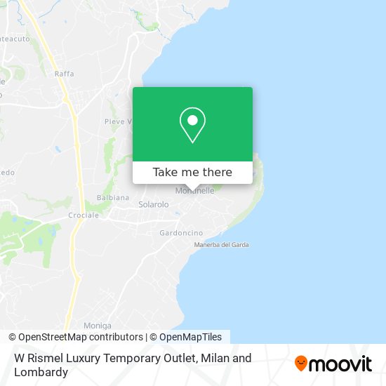 W Rismel Luxury Temporary Outlet map