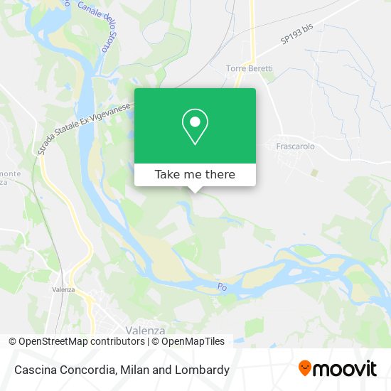 Cascina Concordia map