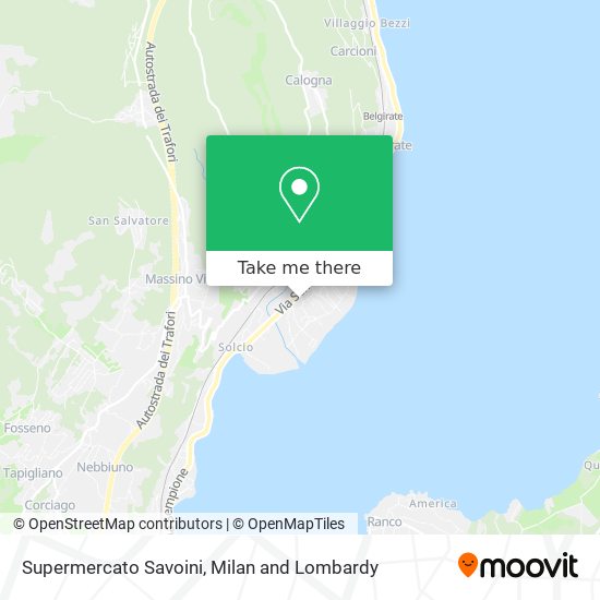 Supermercato Savoini map