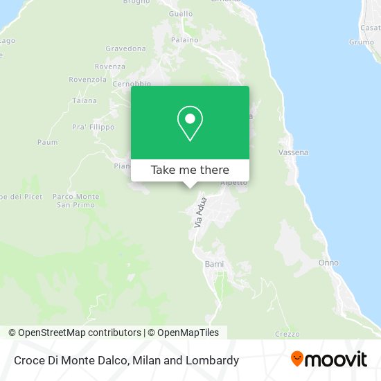 Croce Di Monte Dalco map
