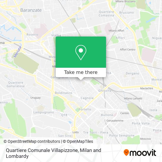 Quartiere Comunale Villapizzone map