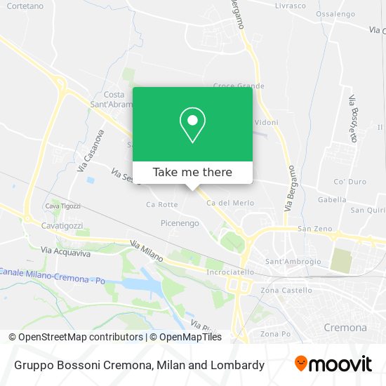 Gruppo Bossoni Cremona map