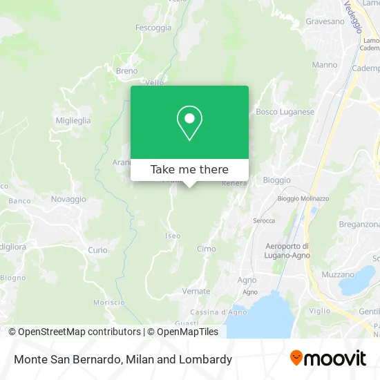 Monte San Bernardo map