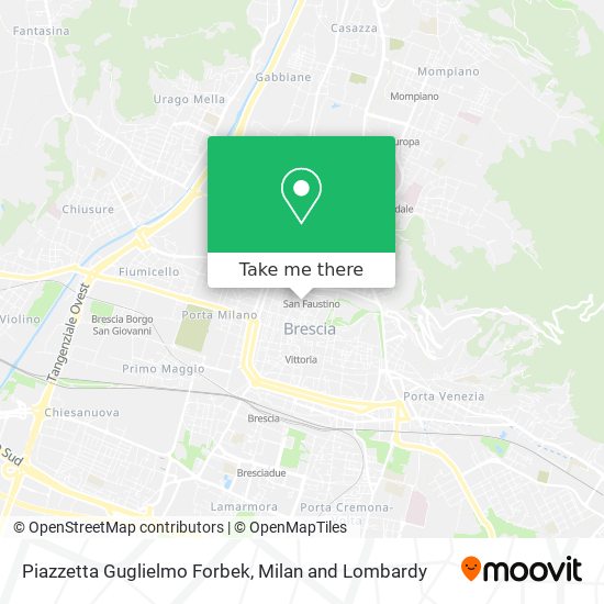 Piazzetta Guglielmo Forbek map