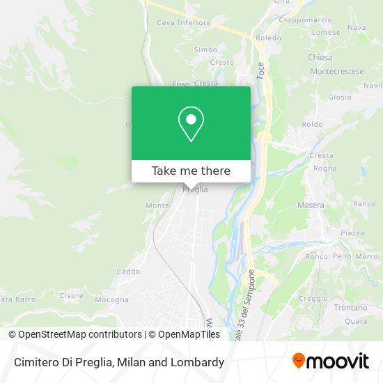 Cimitero Di Preglia map