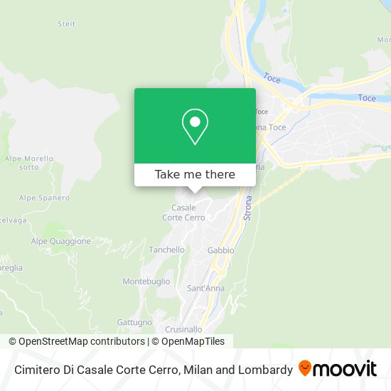 Cimitero Di Casale Corte Cerro map
