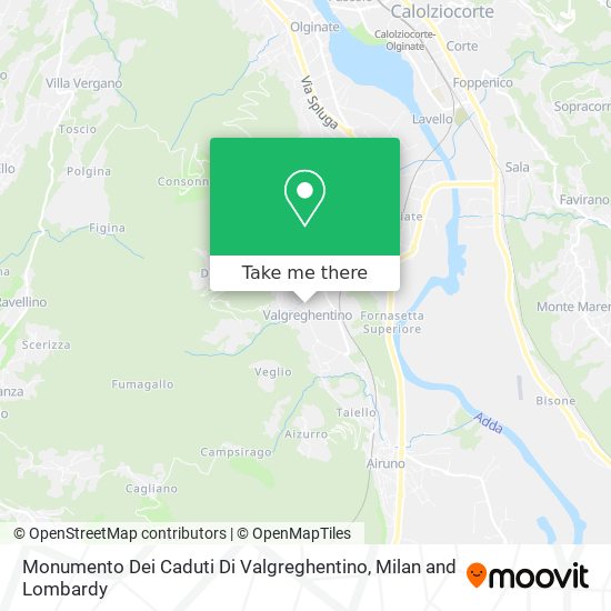 Monumento Dei Caduti Di Valgreghentino map