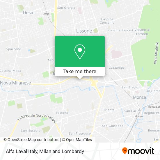 Alfa Laval Italy map