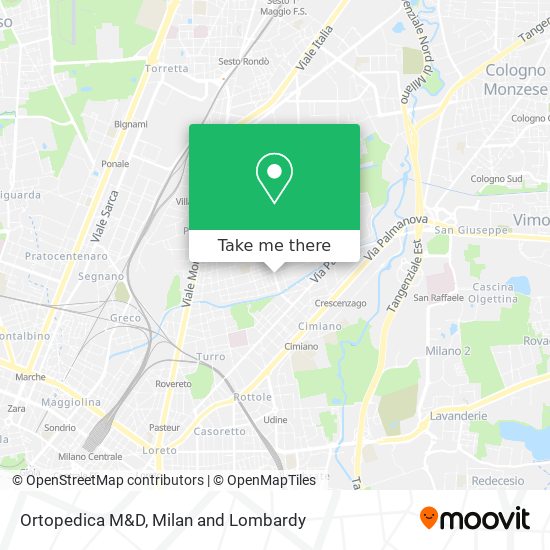 Ortopedica M&D map