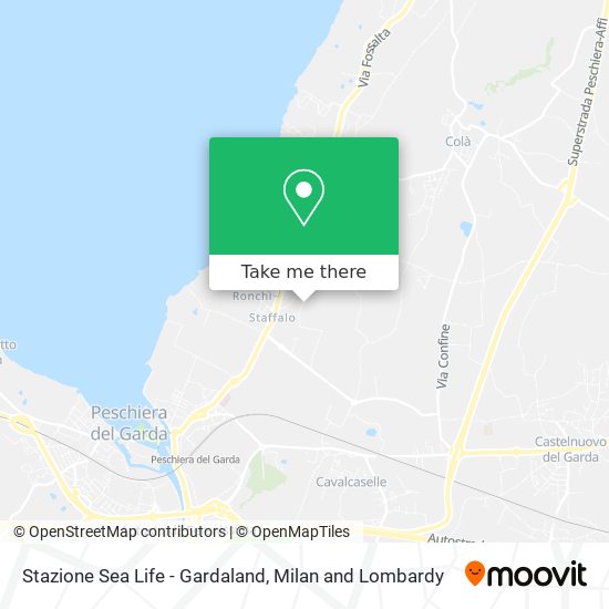Stazione Sea Life - Gardaland map