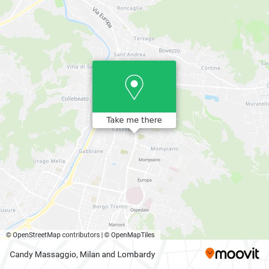 Candy Massaggio map
