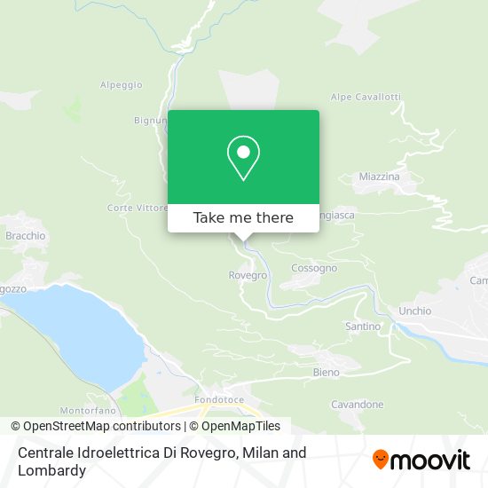 Centrale Idroelettrica Di Rovegro map