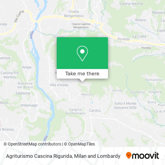 Agriturismo Cascina Rigurida map