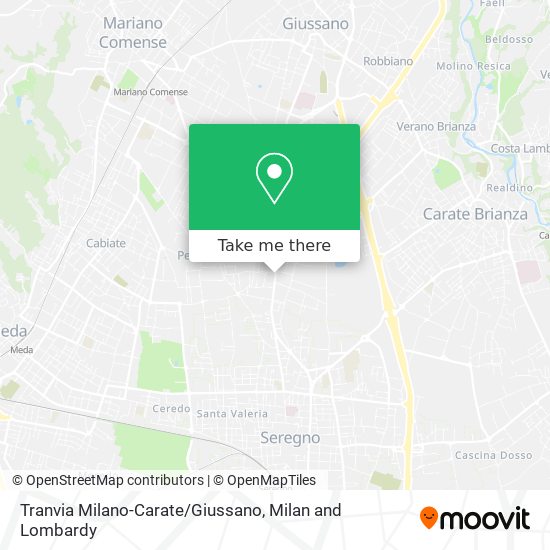 Tranvia Milano-Carate/Giussano map