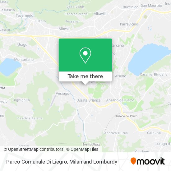 Parco Comunale Di Liegro map
