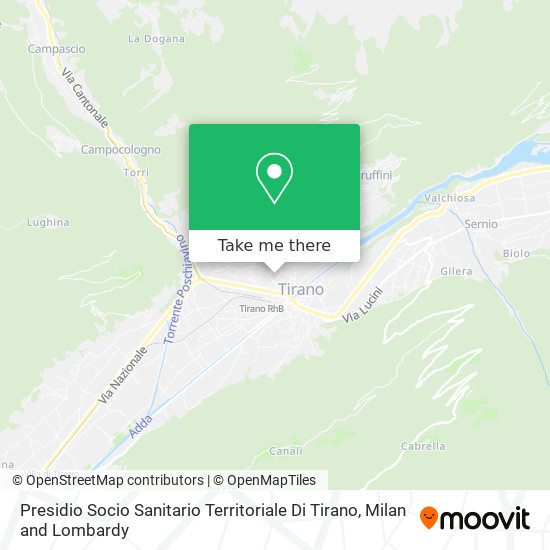 Presidio Socio Sanitario Territoriale Di Tirano map