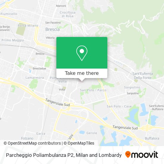 Parcheggio Poliambulanza P2 map