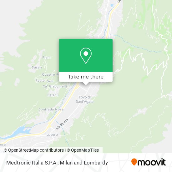 Medtronic Italia S.P.A. map
