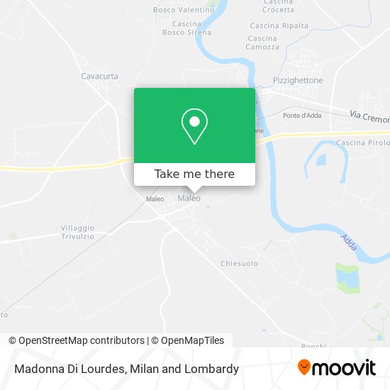 Madonna Di Lourdes map