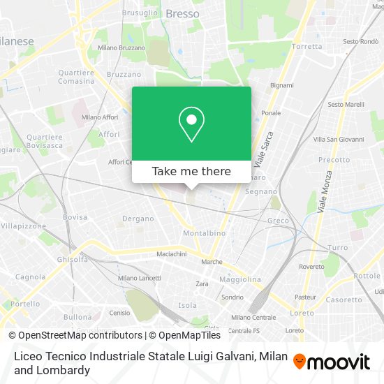 Liceo Tecnico Industriale Statale Luigi Galvani map