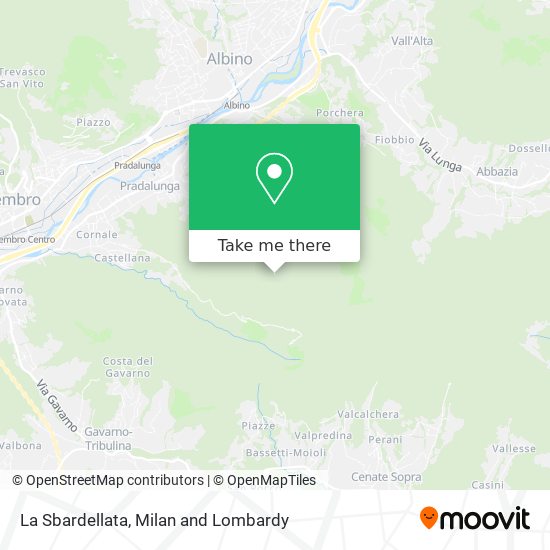 La Sbardellata map