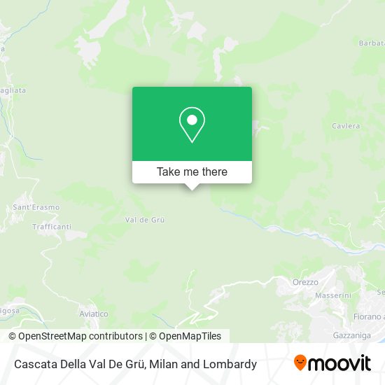 Cascata Della Val De Grü map